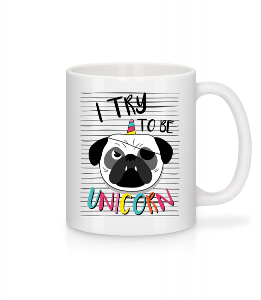Unicorn Dog - Mug en céramique blanc - Blanc - Vorn