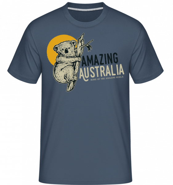 Koala Amazing Australia -  T-Shirt Shirtinator homme - Bleu denim - Vorn