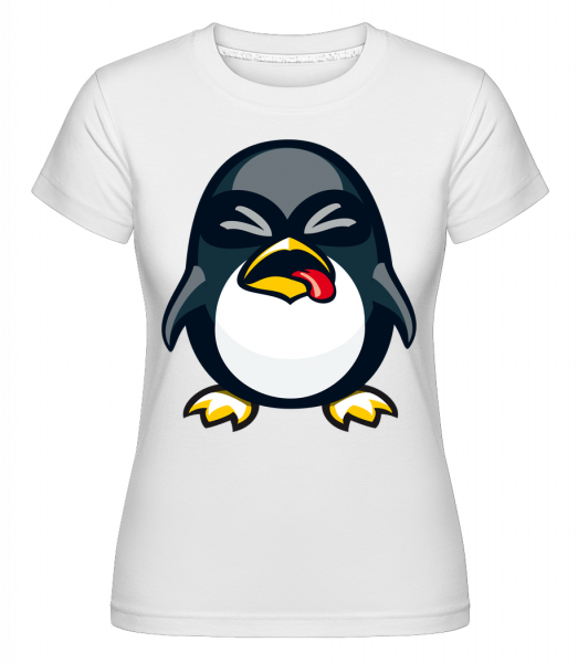 Funny Penguin -  T-shirt Shirtinator femme - Blanc - Vorn