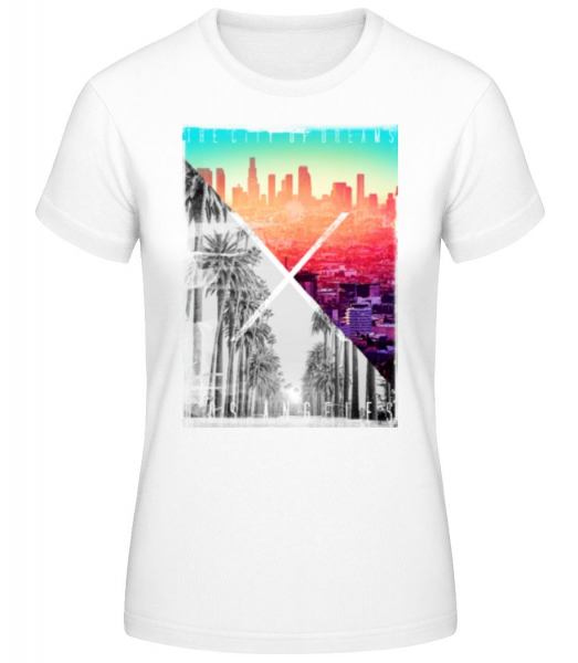 Los Angeles Dream - T-shirt standard Femme - Blanc - Devant