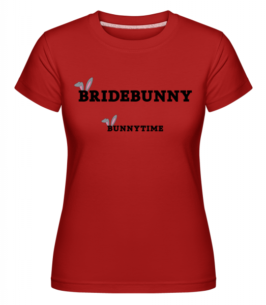 Bridebunny Bunnytime -  T-shirt Shirtinator femme - Rouge - Vorn