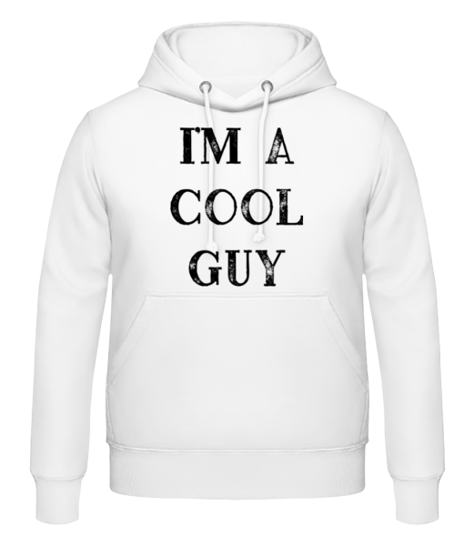 I Am A Cool Guy - Sweat à capuche Homme - Blanc - Devant