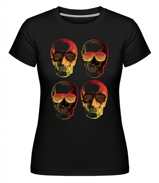 Crânes Élégants -  T-shirt Shirtinator femme - Noir - Vorn