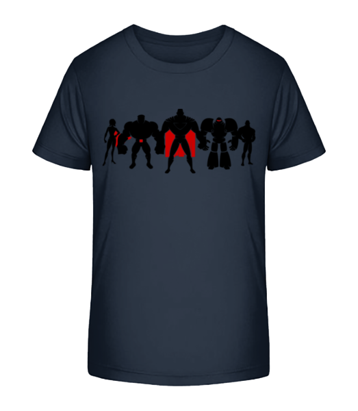 Superman League - T-shirt bio Enfant Stanley Stella - Bleu marine - Devant
