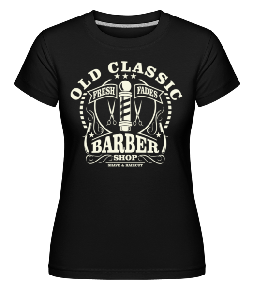 Old Classic Barber -  T-shirt Shirtinator femme - Noir - Devant