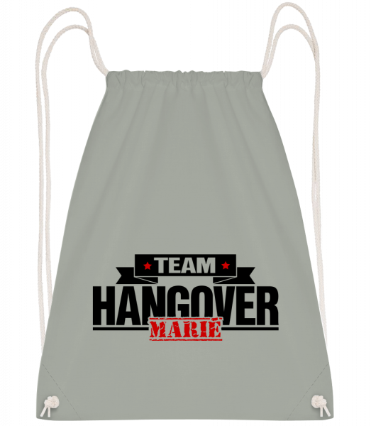 Team Hangover Marié - Sac à dos Drawstring - Anthracite - Vorn