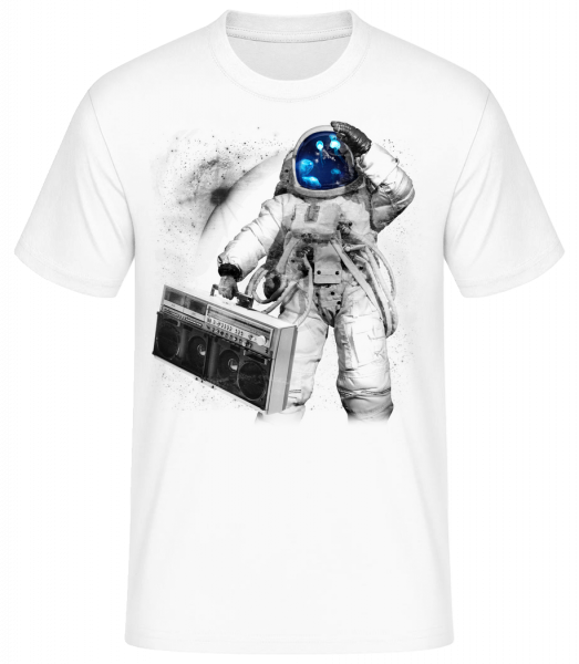 Astronaute De Ghettoblaster - T-shirt standard Homme - Blanc - Vorn