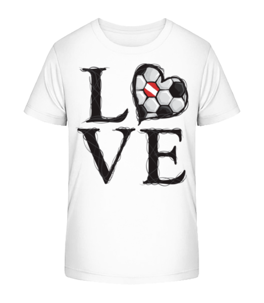 Football Amour Austriche - T-shirt bio Enfant Stanley Stella - Blanc - Devant