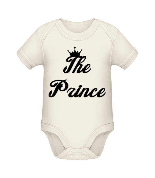 The Prince - Body manches courtes bio - Crème - Devant
