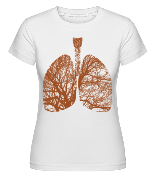 Poumons Des Arbres -  T-shirt Shirtinator femme - Blanc - Devant