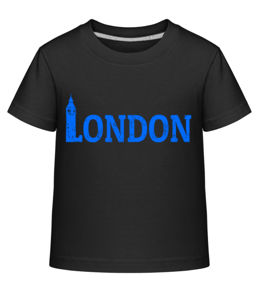 London UK - T-shirt shirtinator Enfant - Noir - Devant