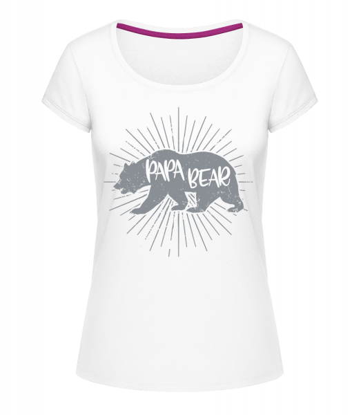 Papa Bear - T-shirt à col rond Megan - Blanc - Vorn