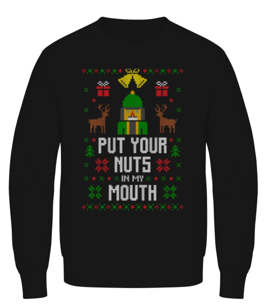 Put Your Nuts In My Mouth - Sweatshirt Homme - Noir - Devant