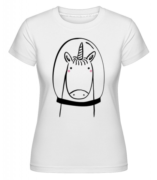 Licorne De L'Espace -  T-shirt Shirtinator femme - Blanc - Devant