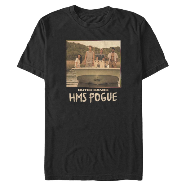 Netflix - Outer Banks - Skupina Pogue Square - Homme T-shirt - Noir - Devant