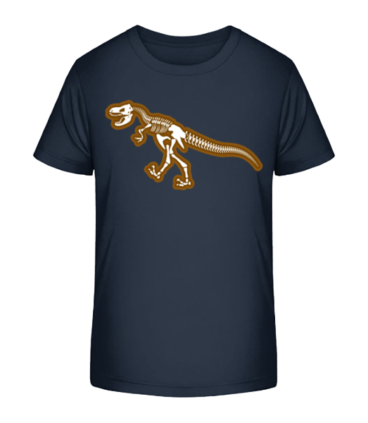 Dinosaur Skull - T-shirt bio Enfant Stanley Stella - Bleu marine - Devant