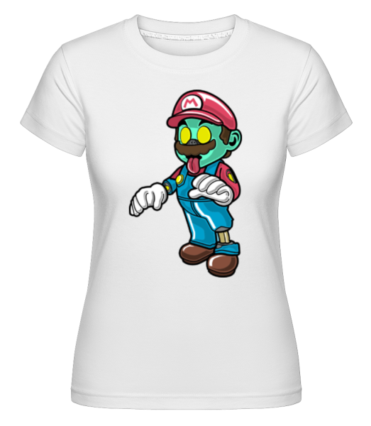 Super Mario Zombie -  T-shirt Shirtinator femme - Blanc - Devant
