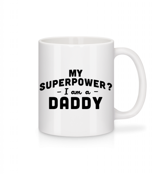 Superpower Daddy - Mug en céramique blanc - Blanc - Vorn