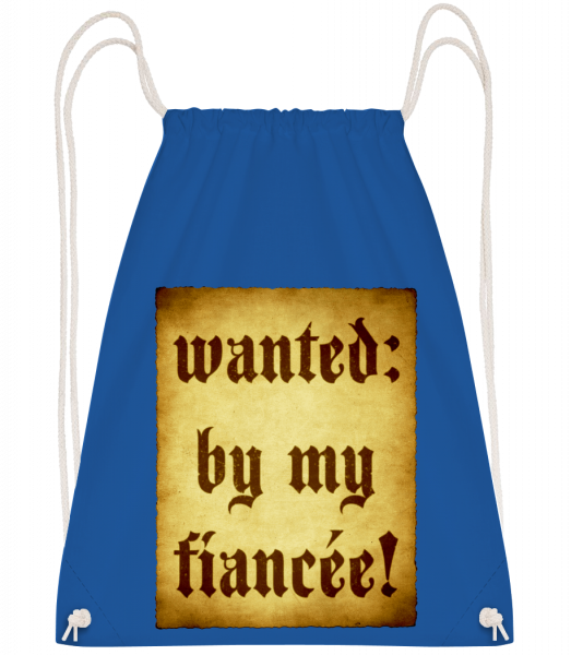 Wanted By My Fiancée - Sac à dos Drawstring - Bleu royal - Vorn