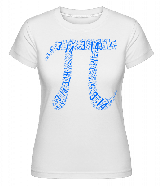 Nombres Pi -  T-shirt Shirtinator femme - Blanc - Vorn