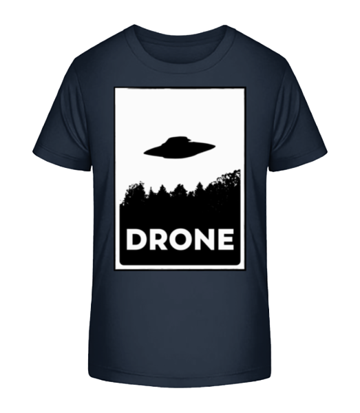 Drohne OVNI - T-shirt bio Enfant Stanley Stella - Bleu marine - Devant