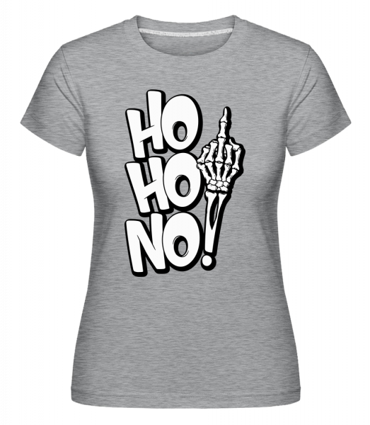Ho Ho No -  T-shirt Shirtinator femme - Gris chiné - Vorn