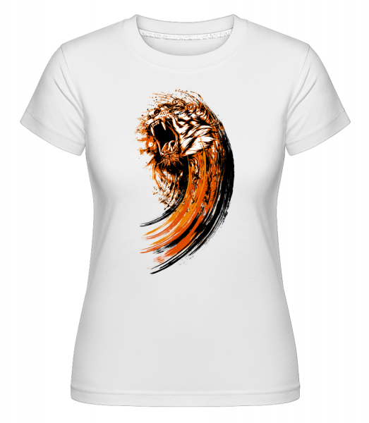 Tigre Rugissant -  T-shirt Shirtinator femme - Blanc - Vorn