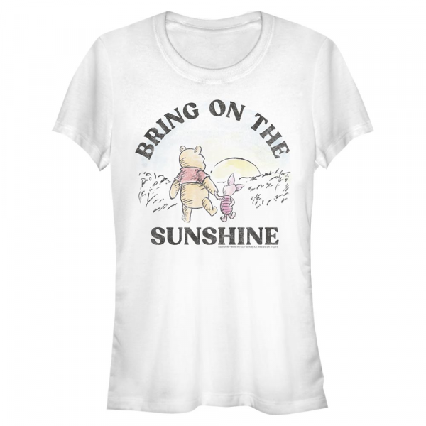 Disney - Winnie l'ourson - Pú & prasátko Bring On The Sunshine - Femme T-shirt - Blanc - Devant