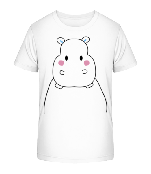 Hippopotame Mignon - T-shirt bio Enfant Stanley Stella - Blanc - Devant