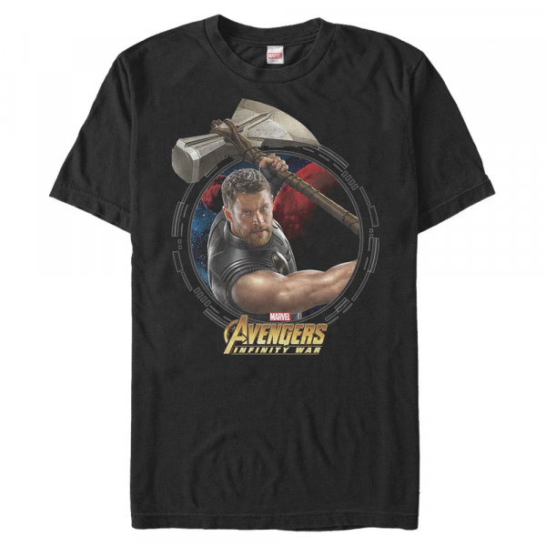 Marvel - Avengers Infinity War - Thor Power - Homme T-shirt - Noir - Devant