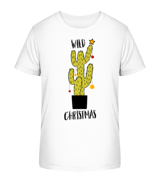 Wild Christmas - T-shirt bio Enfant Stanley Stella - Blanc - Devant