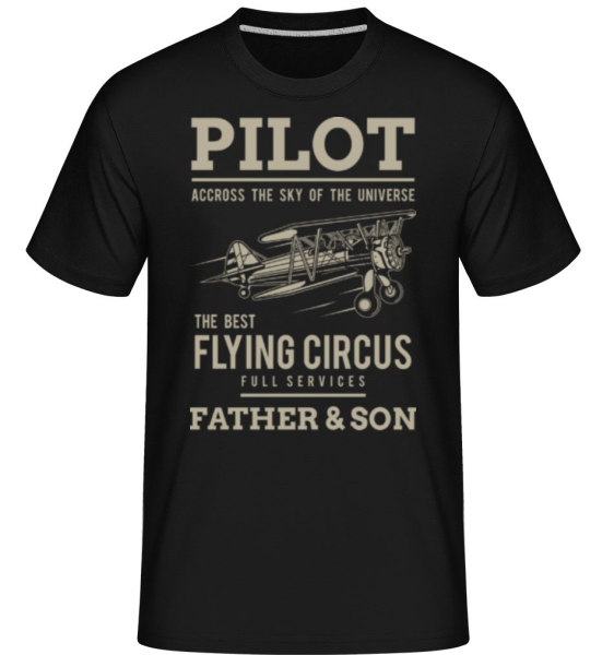 Pilot -  T-Shirt Shirtinator homme - Noir - Devant