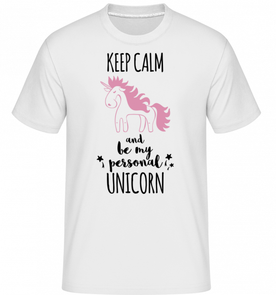 Be My Personal Unicorn -  T-Shirt Shirtinator homme - Blanc - Vorn