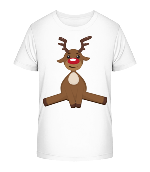 Cerf De Noël - T-shirt bio Enfant Stanley Stella - Blanc - Devant