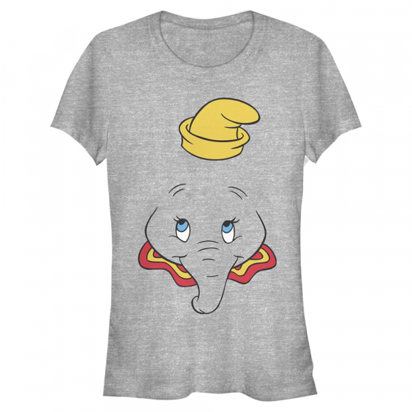 Disney Classics - Dumbo - Dumbo Big Face - Femme T-shirt - Gris chiné - Devant