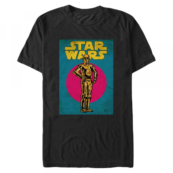 Star Wars - C-3PO C3PO Card - Homme T-shirt - Noir - Devant