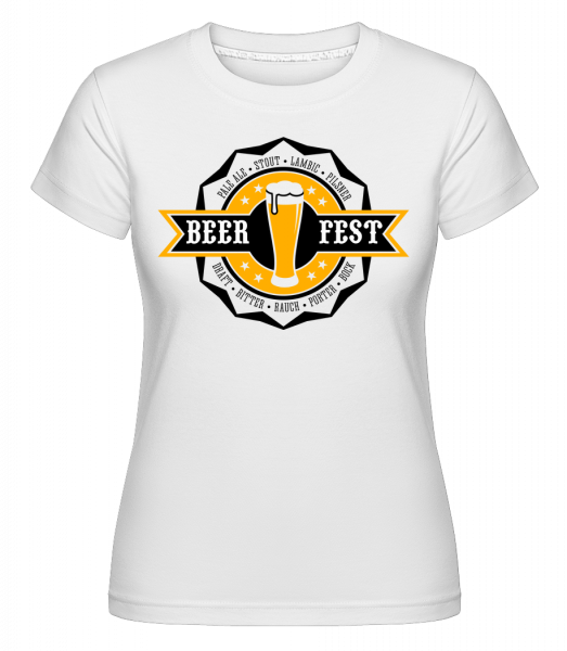 Beer Fest -  T-shirt Shirtinator femme - Blanc - Vorn