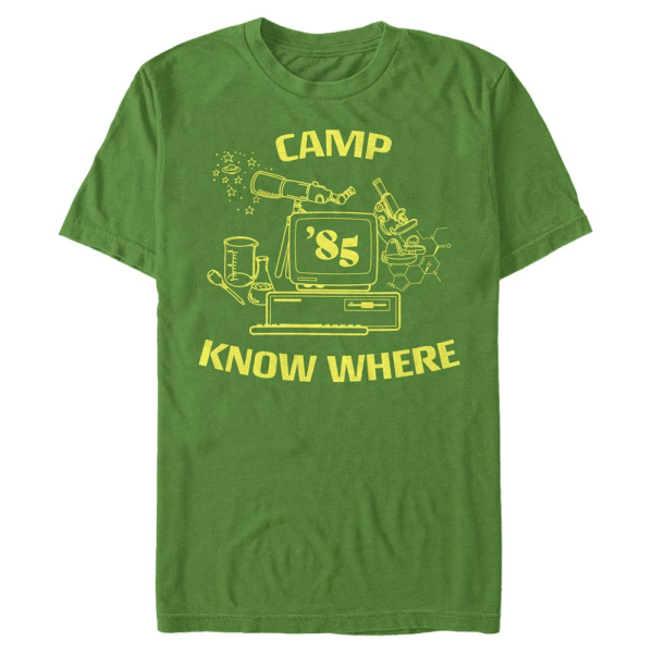 Netflix - Stranger Things - Logo Camp Know Where - Homme T-shirt - Vert irlandais - Devant