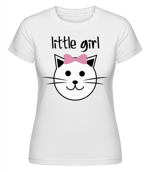 Little Girl - Chat -  T-shirt Shirtinator femme - Blanc - Vorn