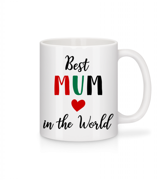 Best Mum In The World - Mug en céramique blanc - Blanc - Vorn