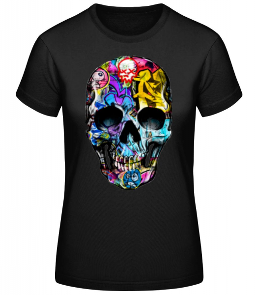 Graffiti Mort - T-shirt standard Femme - Noir - Devant