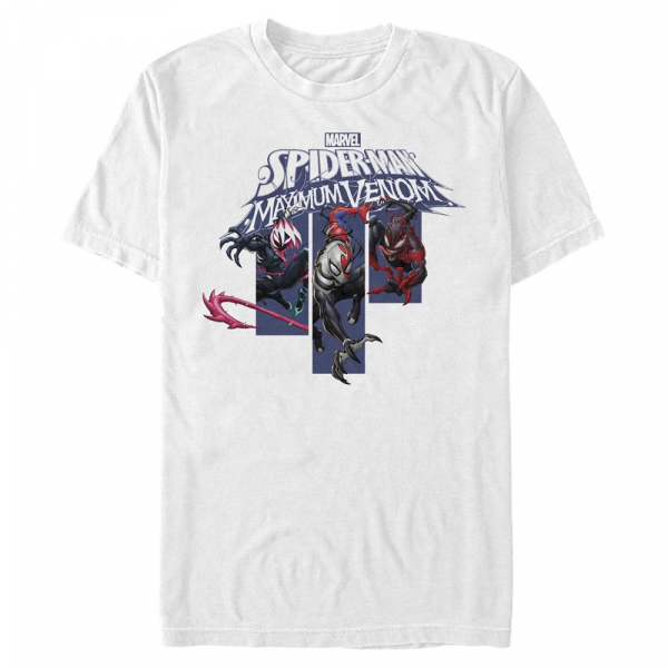 Marvel - Spider-Man Venom Banners - Homme T-shirt - Blanc - Devant