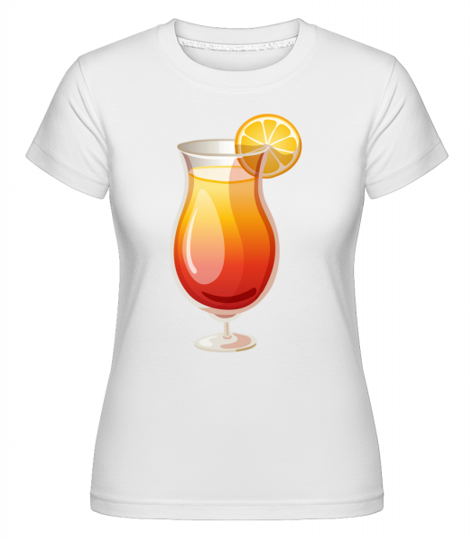Cocktail Sex On The Beach -  T-shirt Shirtinator femme - Blanc - Vorn