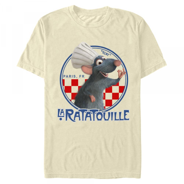 Pixar - Ratatouille - Remy Chef - Homme T-shirt - Crème - Devant