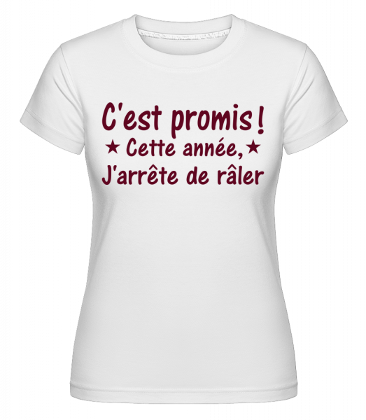C'est Promis! -  T-shirt Shirtinator femme - Blanc - Vorn