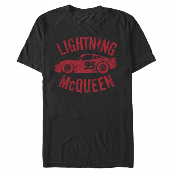 Pixar - Cars - Lightning McQueen Race Ready - Homme T-shirt - Noir - Devant