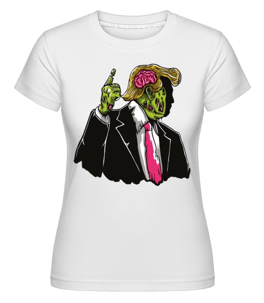 Make Zombie Great Again -  T-shirt Shirtinator femme - Blanc - Vorn