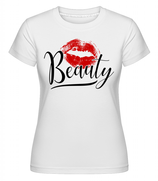 Beauty Kissing Mouth -  T-shirt Shirtinator femme - Blanc - Vorn