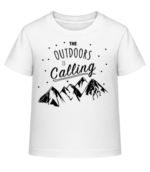 The Outdoors Is Calling - T-shirt shirtinator Enfant - Blanc - Devant