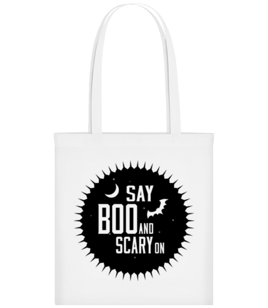 Say Boo And Scary On - Tote Bag - Blanc - Devant
